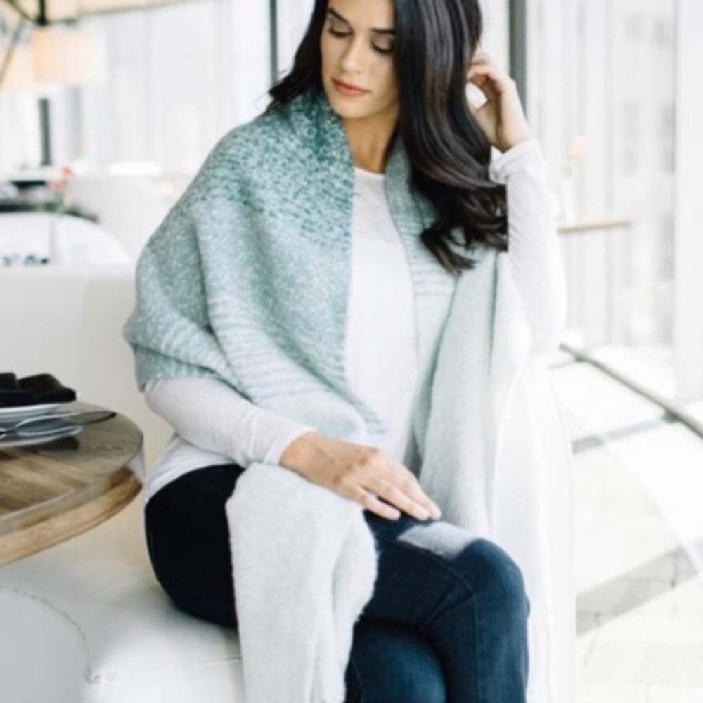 Mer Sea ombré shawl oversized scarf